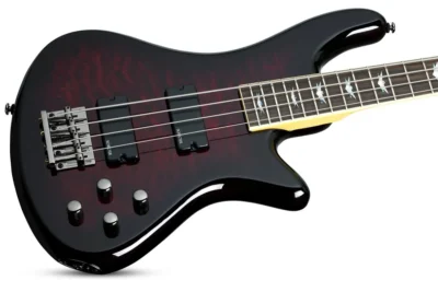 Schecter SCH2500 Stiletto Extreme-4 Bass Guitar Black Cherry