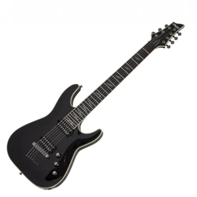 Schecter C-7 Blackjack Electric Guitar - Black Gloss  7-String