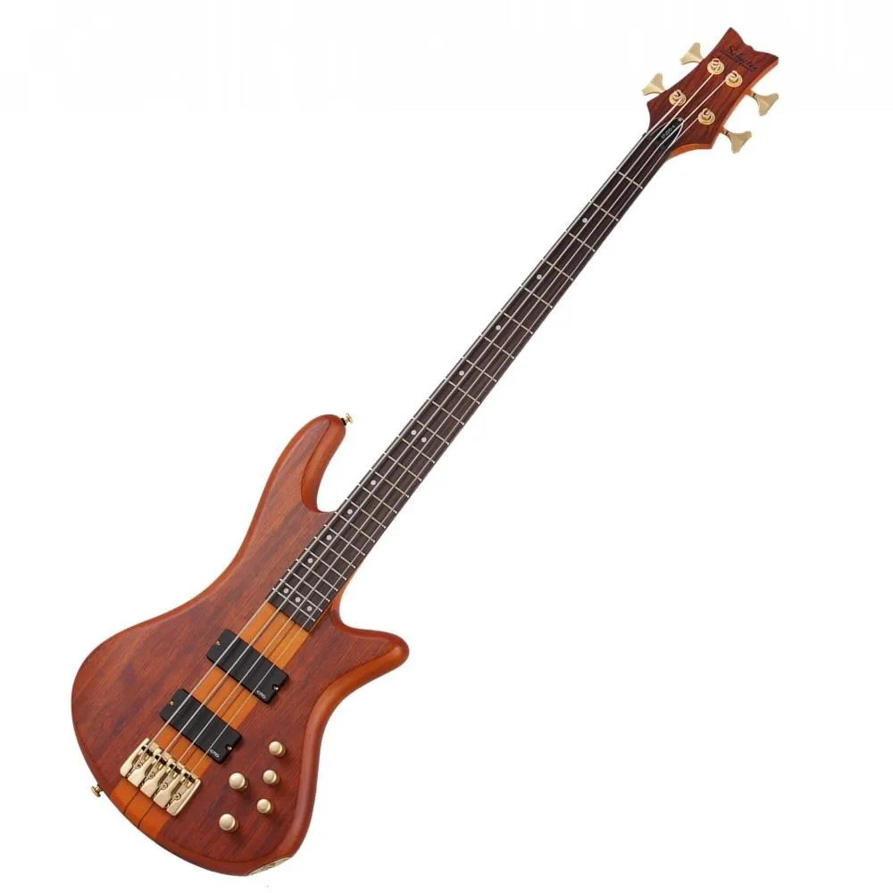 Schecter 4 String Stiletto Studio-4 electric Bass Guitar - Honey Satin