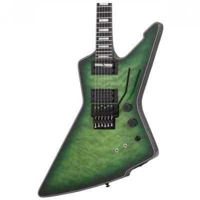 Schecter E-1 FR S Special Edition  Trans Green Burst Electric Guitar Floyd Rose