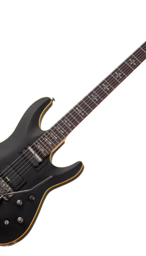 Schecter SCH-3669 Demon-6 FR-S 6 String  Electric Guitar - Aged Black Satin
