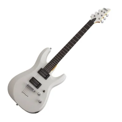 Schecter Research C-6 Deluxe Electric Guitar Satin White (SWHT) SCH-432