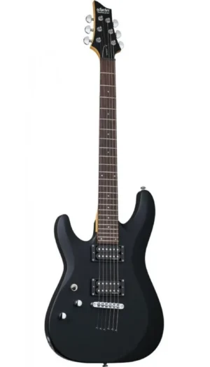 Schecter C-6 Deluxe Left Hand Electric Guitar - Satin Black SCH433