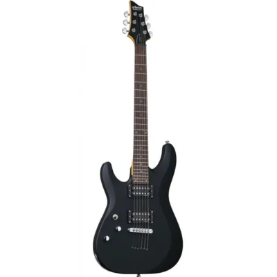 Schecter C-6 Deluxe Left Hand Electric Guitar - Satin Black SCH433