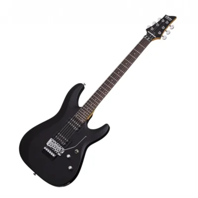 Schecter C-6 Floyd Rose Deluxe Electric Guitar - Satin Black SCH434