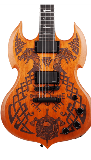 Wylde Audio Barbarian Carveworks Electric Guitar Natural Satin