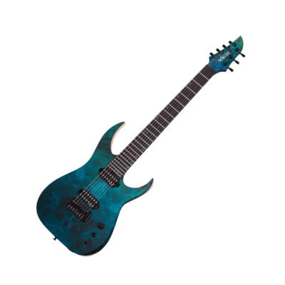Schecter SCH878 Keith Merrow KM-7 MK-III Artist 7 String Signature Guitar - Lagoon Fade