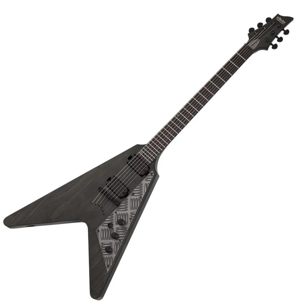 Schecter Guitar Research V-1 Apocalypse Electric Guitar - Rusty Grey