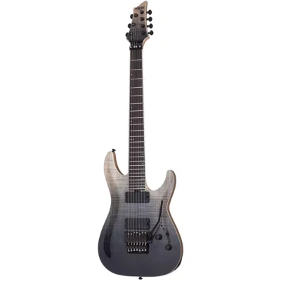 Schecter C-7 FR SLS Elite 7-String Electric Guitar Black Fade Burst