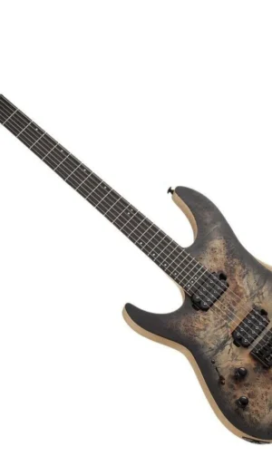 Schecter Reaper-6 Left-handed Electric Guitar - Satin Charcoal Burst