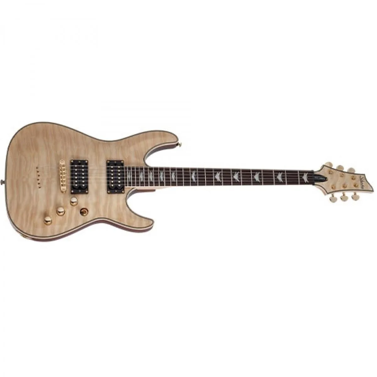 Schecter SCH-2033 6 String Electric Guitar Omen Extreme Gloss Natural - Fact 2nd