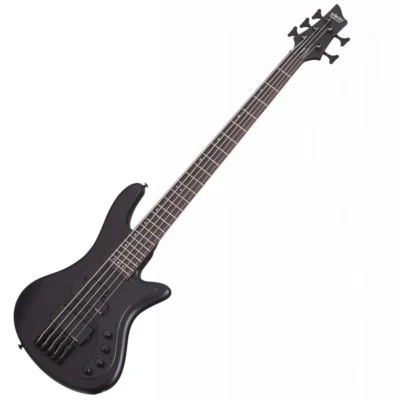 Schecter Stiletto Stealth 5-String Electric Bass - Satin Black
