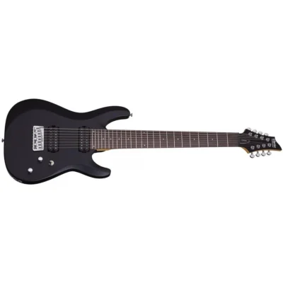 Schecter SCH440 C-8 Deluxe SBK 8 String Electric Guitar - Satin Black