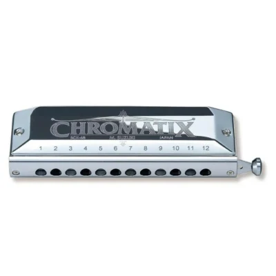 Suzuki SCX-48 Chromatic Harmonica - Key: F  -  12 hole model.