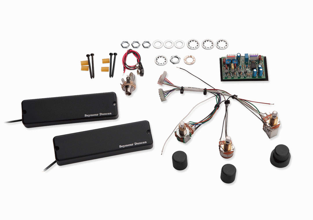 SEYMOUR DUNCAN ASB-2ASB Steve Bailey 4/5 String Pickup Set w/ 2 Band Tone Contro