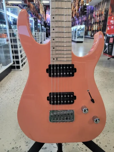 SQOE SEIB-7S 7-String  Electric Guitar - Salmon