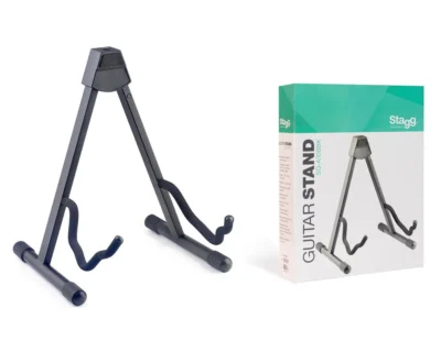 Stagg Foldable Combo Acoustic / Electric / Bass Guitar Stand (Black)
