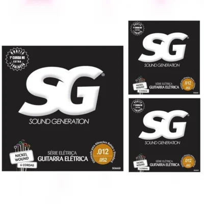 Sound Generation Electric Guitar SG Nickel Plated Steel 12 - 52 ( 3 Sets )