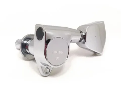 Gotoh SG3014 'Grover Style' Tuning Keys (set of 6) - 3 a Side - Chrome - Tulip Heads