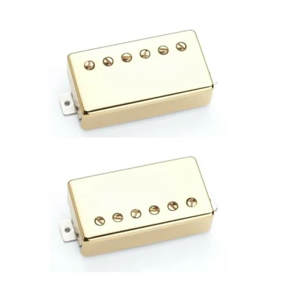 Seymour Duncan SH-4 + SH-1n  Humbucker Pickup Set Gold Covers