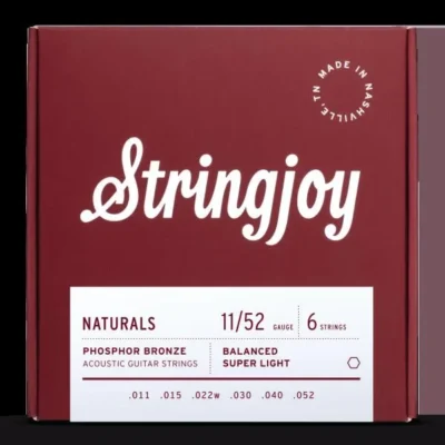 Stringjoy Naturals | ( 11-52 ) Phosphor Bronze Acoustic Guitar Strings