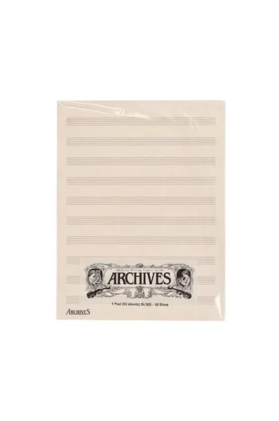 Archives Manuscript Score Pads, 10 Stave, 50 Sheets