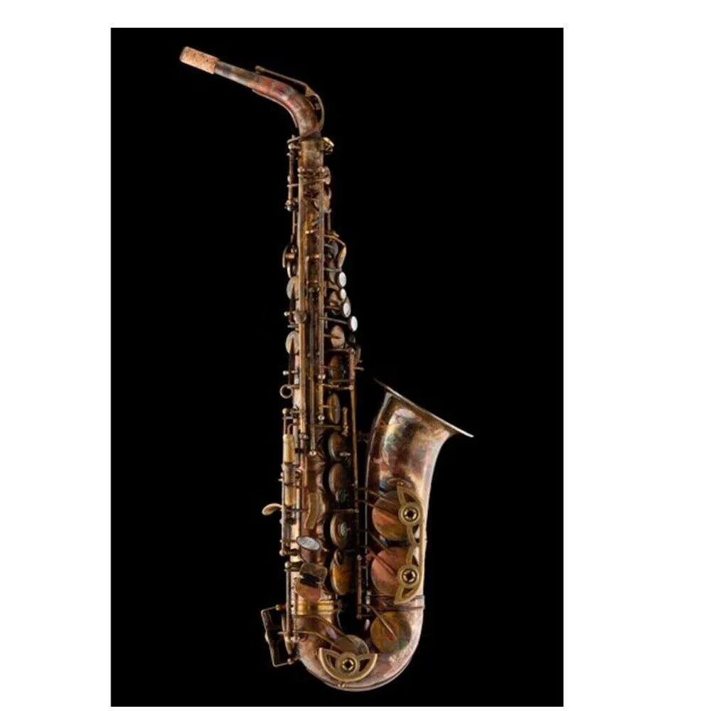 Schagerl Superior Model Alto Saxophone Vintage Finish with Deluxe case