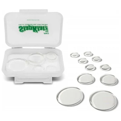 SlapKlatz Pro - Clear 10 Pieces of Superior Drum Gel Dampeners 3 Sizes c/w case