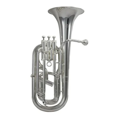 Schagerl SLBH900S Bb 4-Valve Baritone Horn - Silver Plated