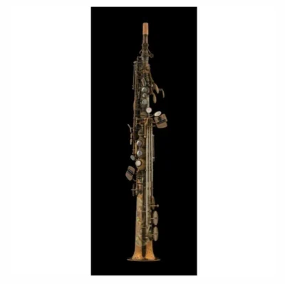 Schagerl Superior Series Straight Soprano Saxophone High F# Vintage Finish