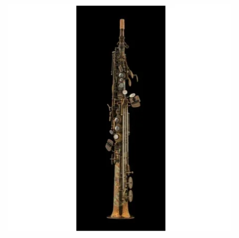 Schagerl Superior Series Straight Soprano Saxophone High F# Vintage Finish