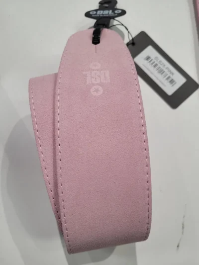 DSL 2.5" Triple Ply Pink Leather Guitar Strap