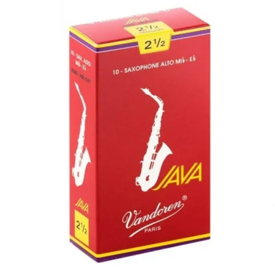 Vandoren Alto Sax Reeds 10-Pack - Java Red - Strength 2.5