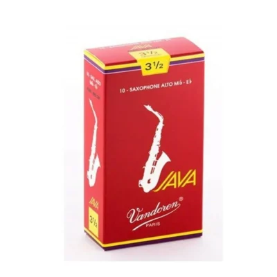 Vandoren Alto Saxophone Reeds JAVA Red 10-Pack Strength 3.5