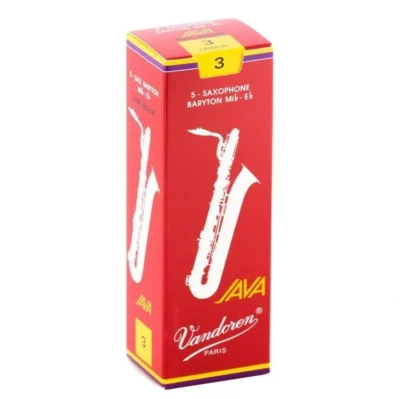 Vandoren SR343R Baritone Sax JAVA Red Reeds Strength 3 - Box of 5