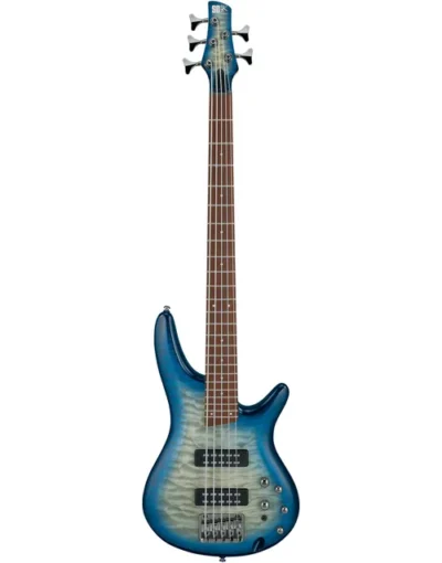 Ibanez SR405EQM SCB 5-String Quilt Top Electric Bass Stained Cosmic Blue Starburst