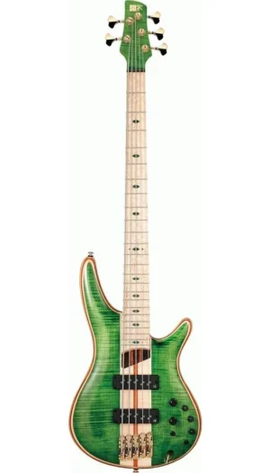 Ibanez  EGL 5-String Premium Electric Bass inc Gig Bag (Emerald Green Low Gloss)