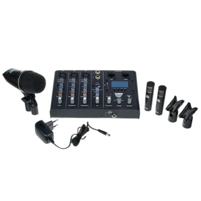 Sabian SSKIT 3 Microphones and Drum Oriented Mixer Sound Kit for Live/Recording