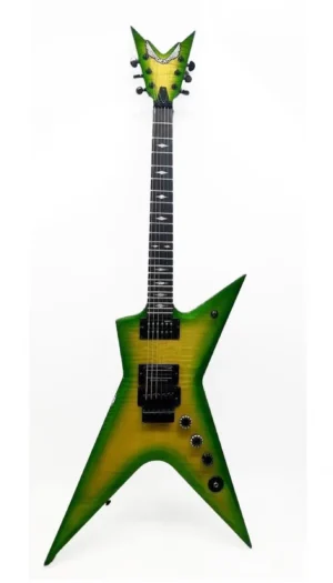 Dean Stealth Floyd Flame Dime Slime - ELECTRIC GUITAR with Case