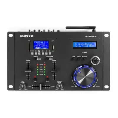 Vonyx STM3400 2-Channel  DJ Mixer with Scratch