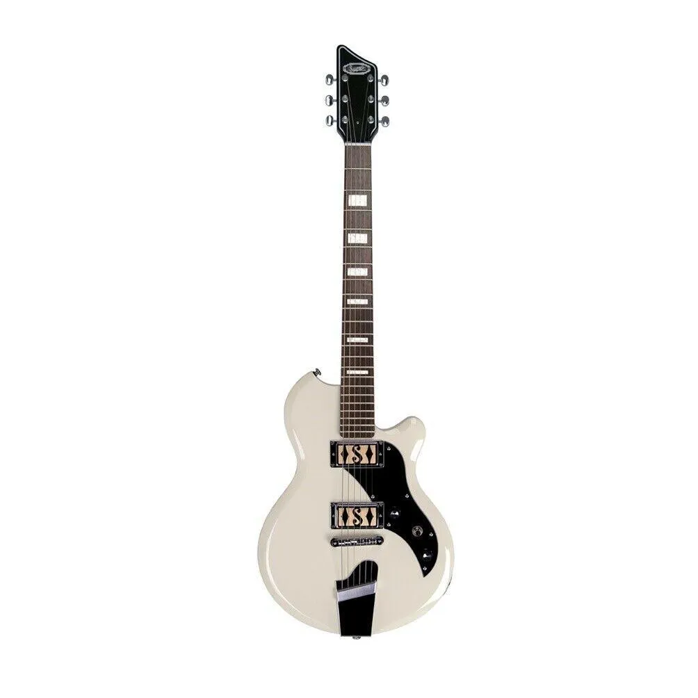 SUPRO Electric Guitar Westbury Artic White - Gold Foil Pickups