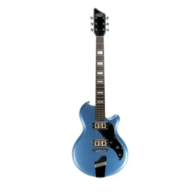 SUPRO  Electric Guitar Westbury  Metallic Blue - Gold Foil Pickups