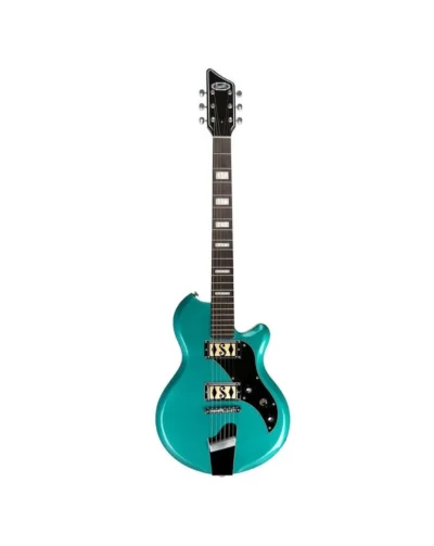 SUPRO  Electric Guitar Westbury  Turquoise  Metallic - Gold Foil Pickups
