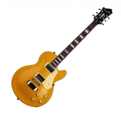 Hagstrom Swede Single Cut 6 String Electric Guitar SWE-GOT Gold Top