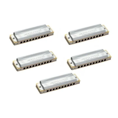 Tombo Major Aero Reed Diatonic Harmonica 5-Pack Keys Bb Eb F C Db