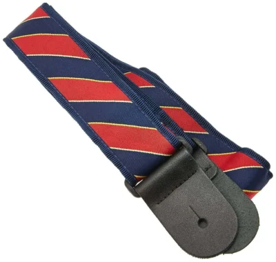 D'addario Planet Waves T20W1410 2-Inch Tie Stripes Guitar Strap - Blue / Red