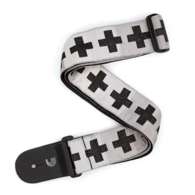D'Addario Woven Guitar Strap, Checkered Crosses