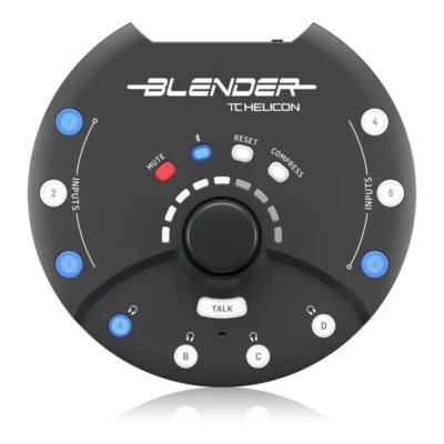 TC-Helicon Blender Portable Mixer with USB 12-in/8-out Portable Mixer with USB