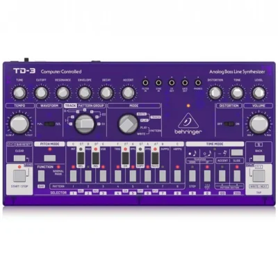 Behringer TD-3-GP Analog Bass Line Synthesizer - Purple
