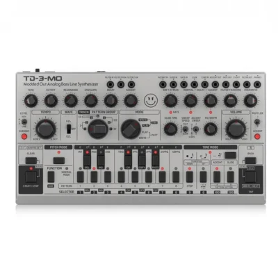 Behringer TD3-MO-SR Modded Out Analog Bass Line Synthesizer Silver